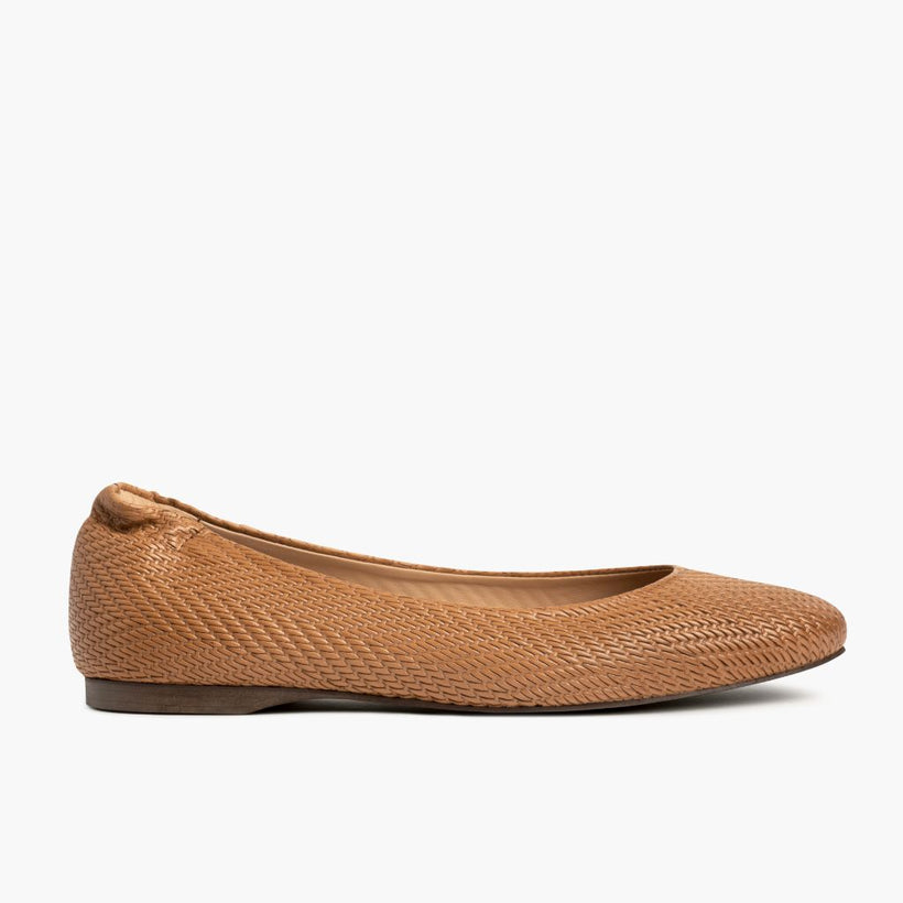 Scrunch Ljósbrúnn Embossed Leather Boots fyrir konur
