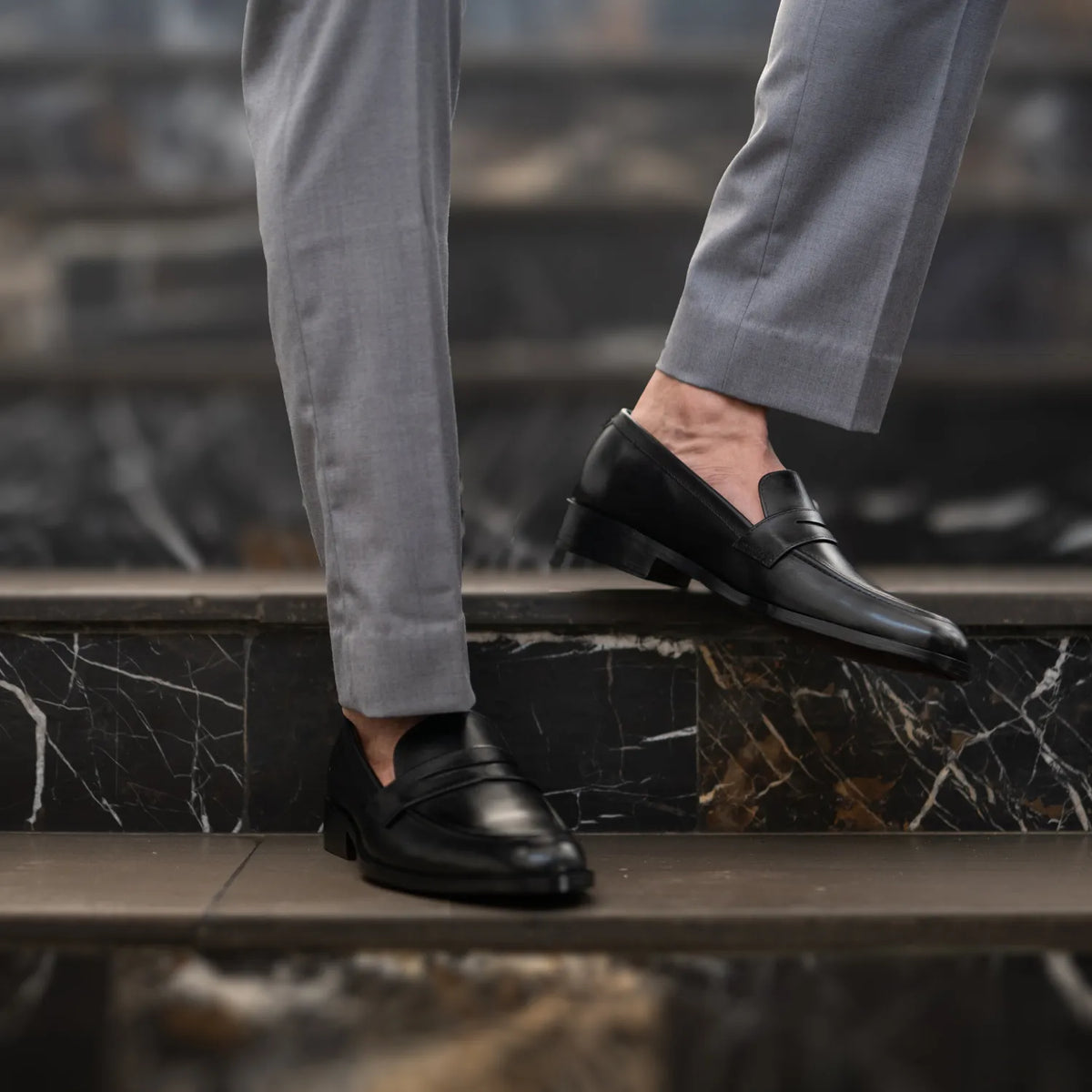 Orlaven Baxton Svartur Leður lágskór fyrir Karla footwear image 10