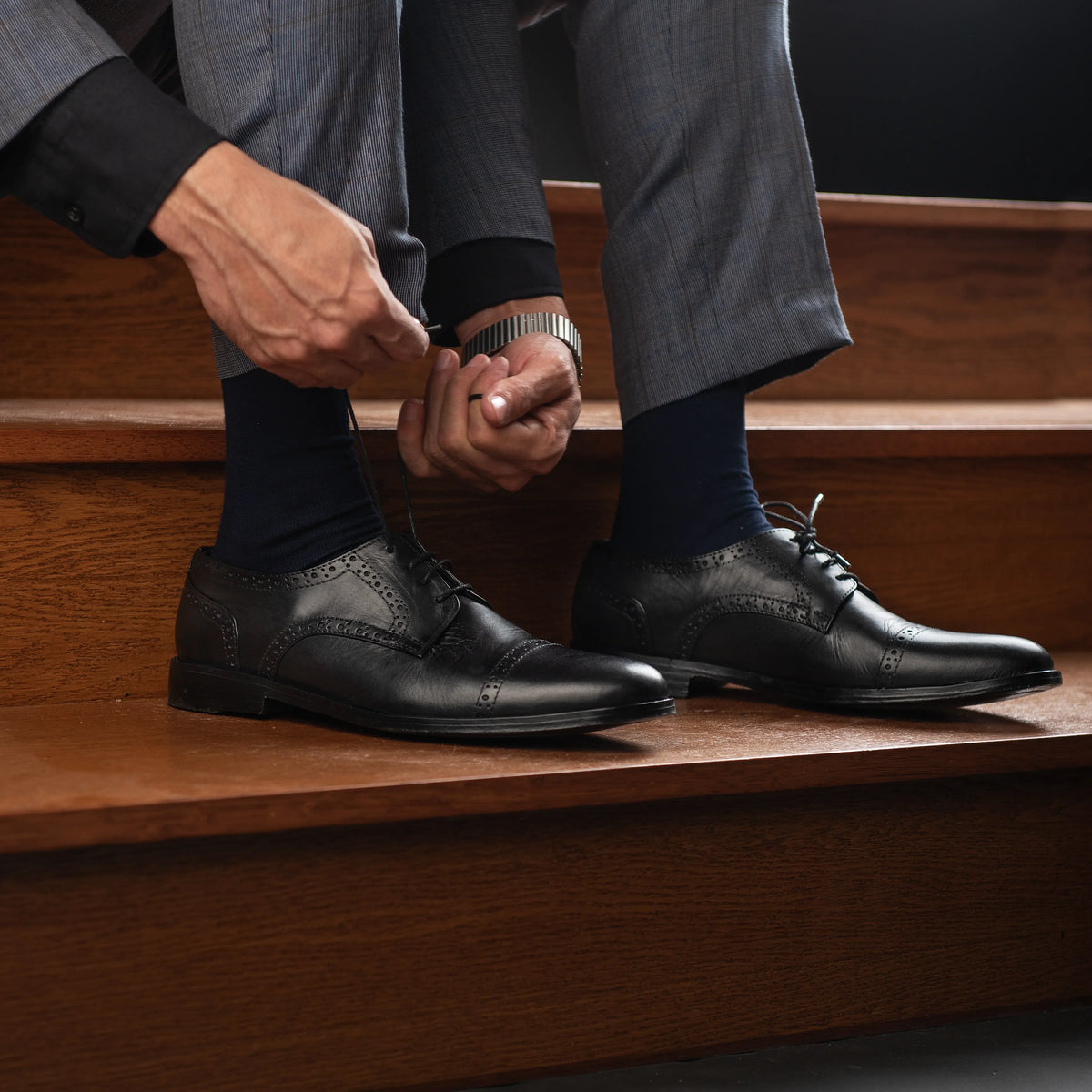 Orlaven Dirk Brogues Leður derby skór fyrir Karla footwear image 10