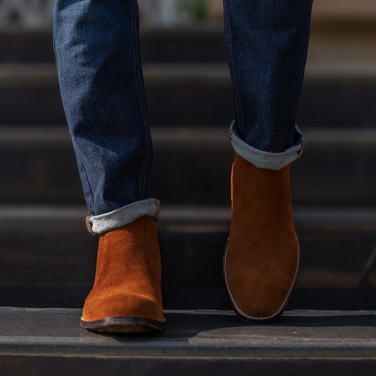 Orlaven Clarkson Chelsea Brúnn Suede Leðurstígvél fyrir Karla footwear image 10