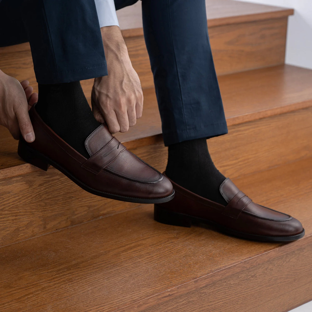 Orlaven Baxton Burnished Brúnn Leður lágskór fyrir Karla footwear image 10