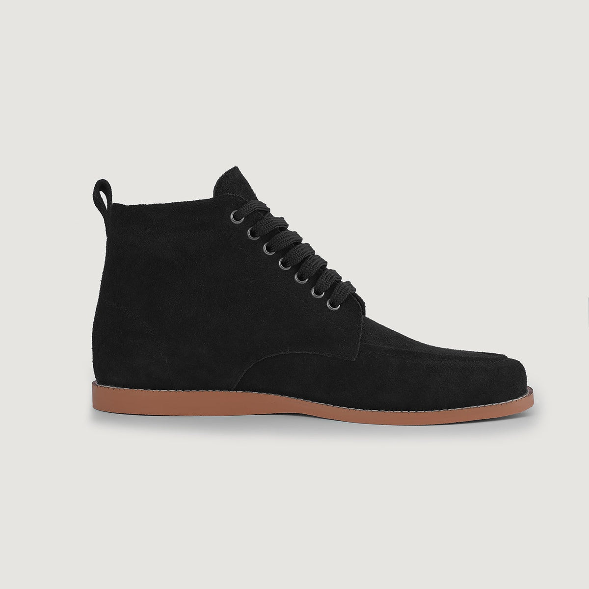 Black Goatskin Suede Leather Boots - Goodyear randsaumur og táhluti