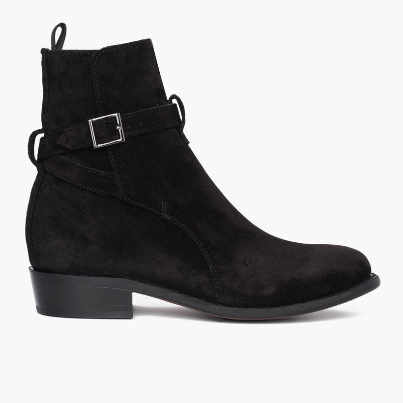 Rogue Svartur Suede Leather Boots fyrir karla