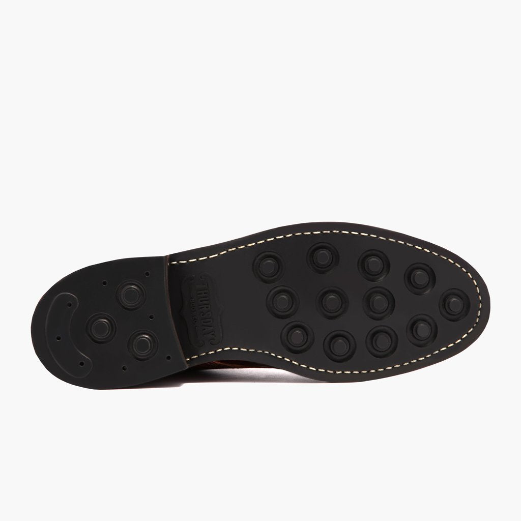 High-Traction Rubber Outsole & Lug Tread Pattern on Vanguard French Roast Leðurstígvél fyrir Karla For Men