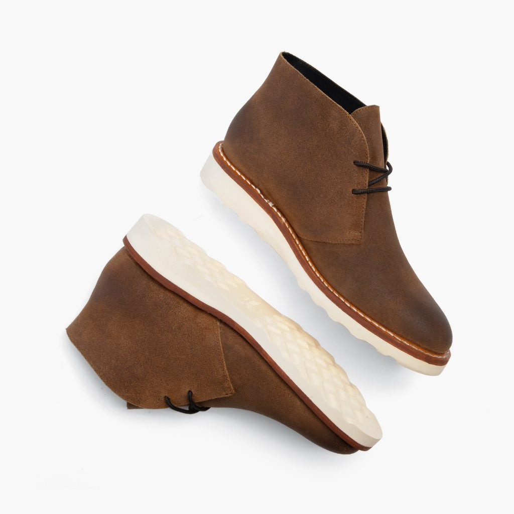 High-Traction Rubber Outsole & Lug Tread Pattern on Scout Safari Leðurstígvél fyrir Karla For Men