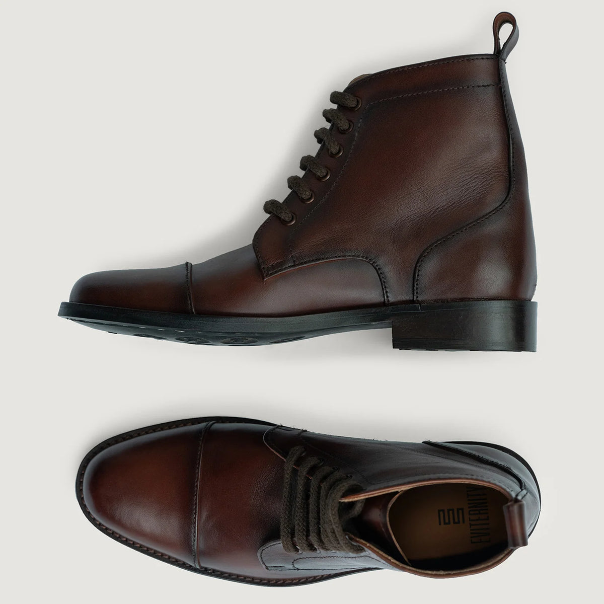 Burnished Brown Full-Grain leather Boots - Goodyear randsaumur og táhluti