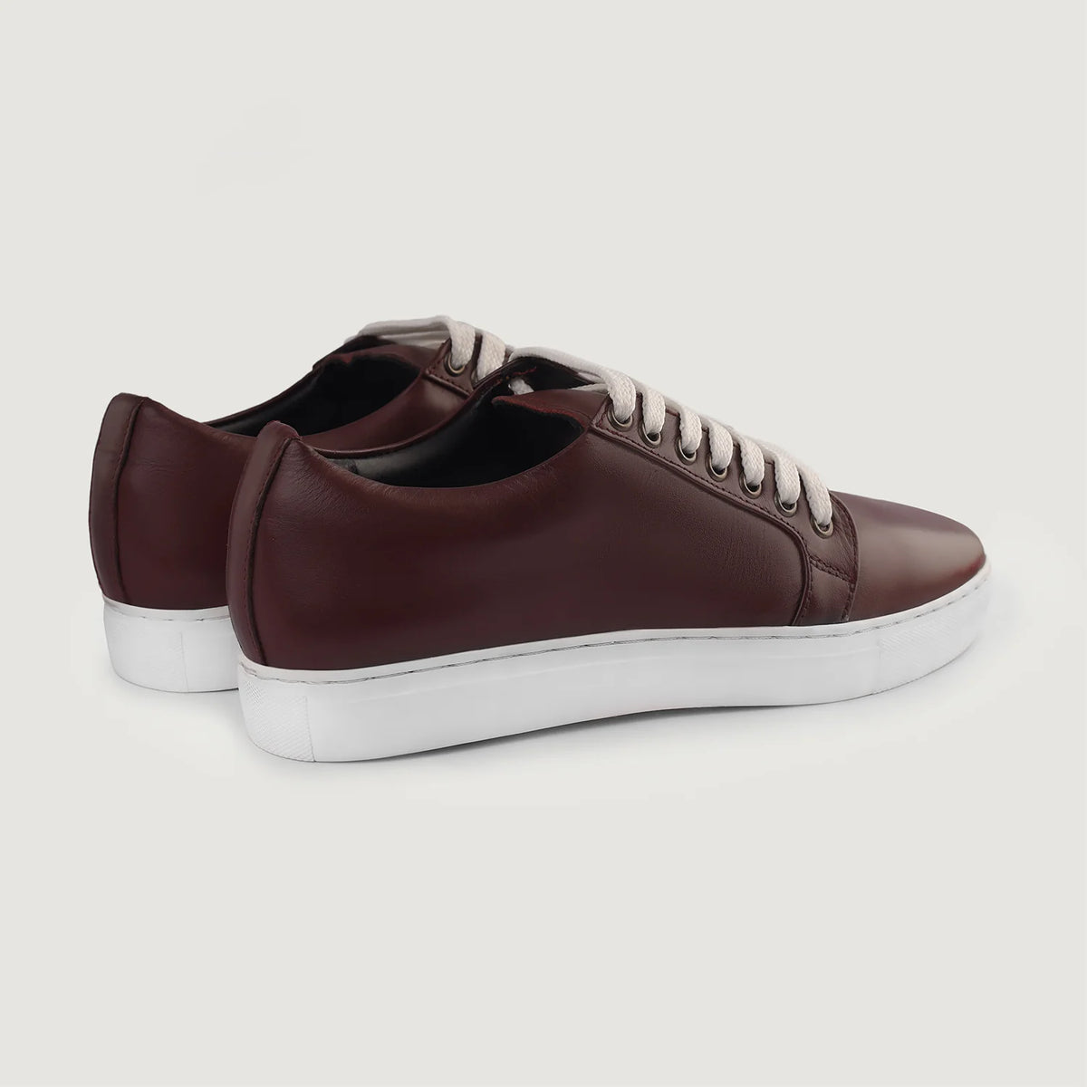 Orlaven Murphy Low Top Vínrauður Leðurstrigaskór fyrir Karla footwear image 10