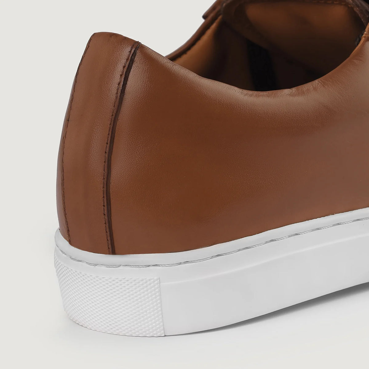 Orlaven Murphy Low Top Ljósbrúnn Leðurstrigaskór fyrir Karla footwear image 10