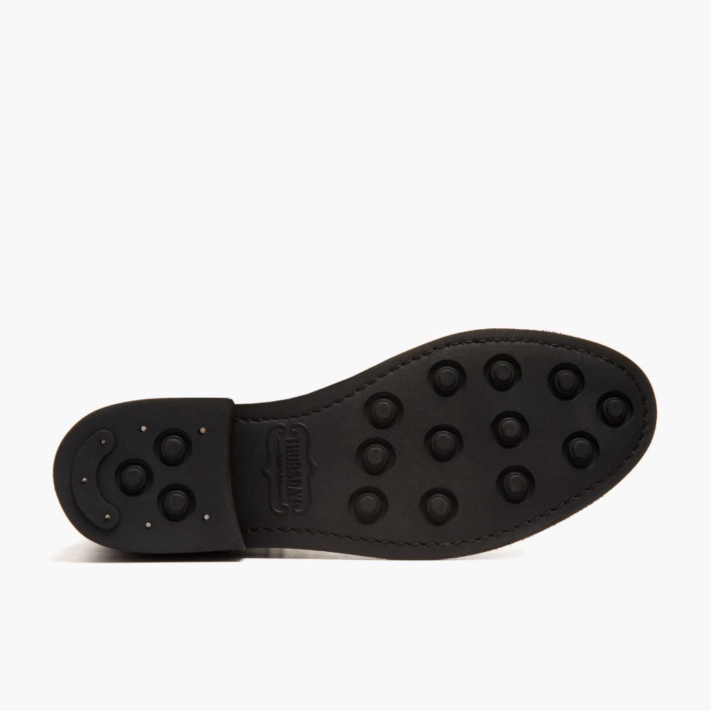 High-Traction Rubber Outsole & Lug Tread Pattern on Captain Tobacco Leðurstígvél fyrir Konur