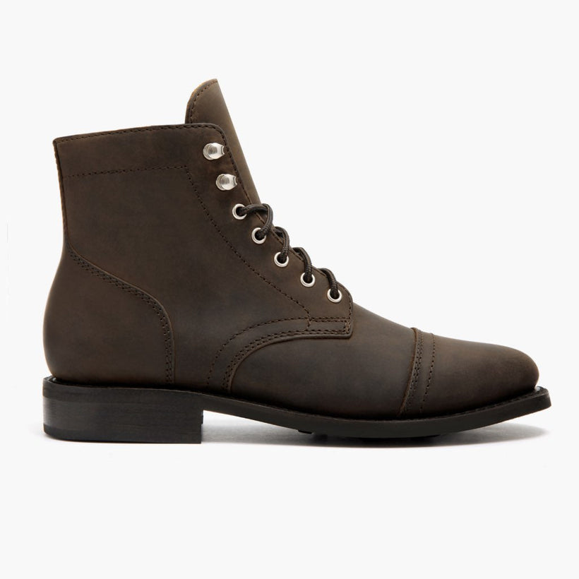 Captain Tobacco Leather Boots fyrir konur