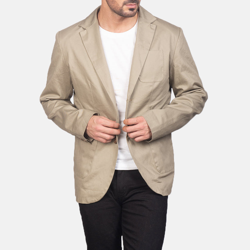 Borges Beige Blazer fyrir karla