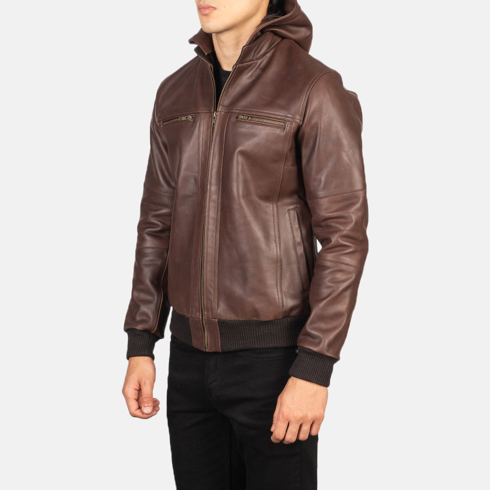 
Bouncer Biz Bomberjakki úr Leðri fyrir Karla – alternate product view 2