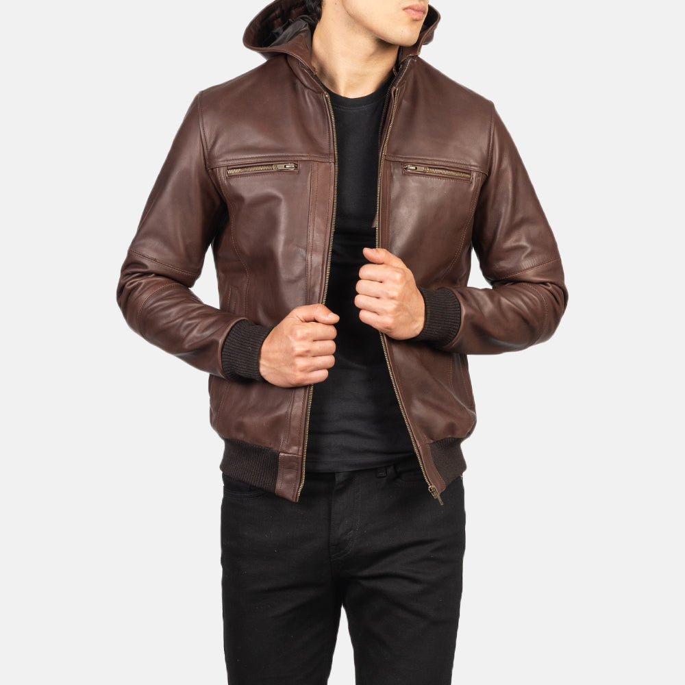 
Bouncer Biz Bomberjakki úr Leðri fyrir Karla – alternate product view 4