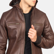 
Bouncer Biz Bomberjakki úr Leðri fyrir Karla – alternate product view 6