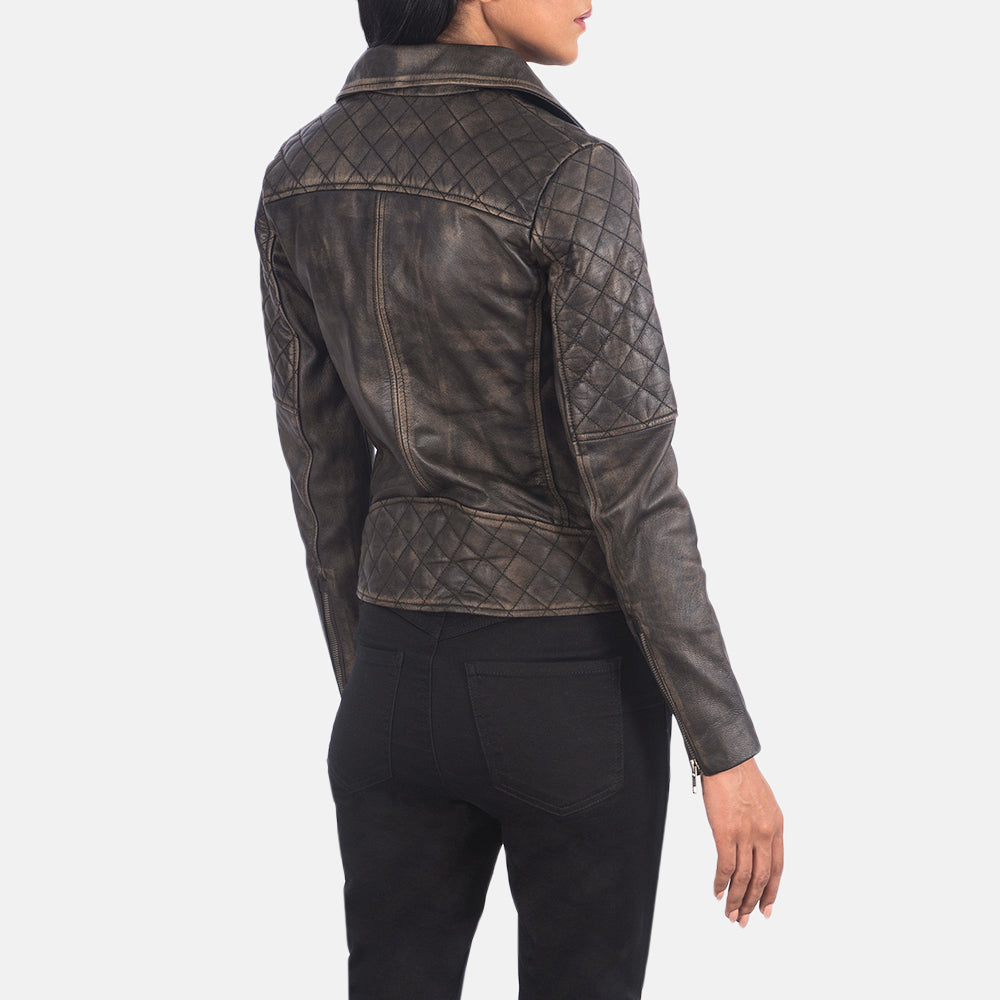 
Authentic Goatskin Leather with Rub-off Finish Grain Texture & Heavy-Duty Seam Stitching Detail