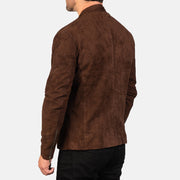 Authentic Goatskin Suede with Suede Finish Grain Texture &amp; Heavy-Duty Seam Stitching Detail