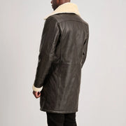 
Charles Leðursíðkápa Brúnn Shearling Leðursíðkápa fyrir Karla – alternate product view 5