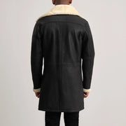 
Charles Leðursíðkápa Brúnn Shearling Leðursíðkápa fyrir Karla – alternate product view 5
