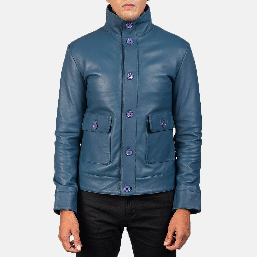 Columbus Leather Bomber Jacket – alternate product view 4