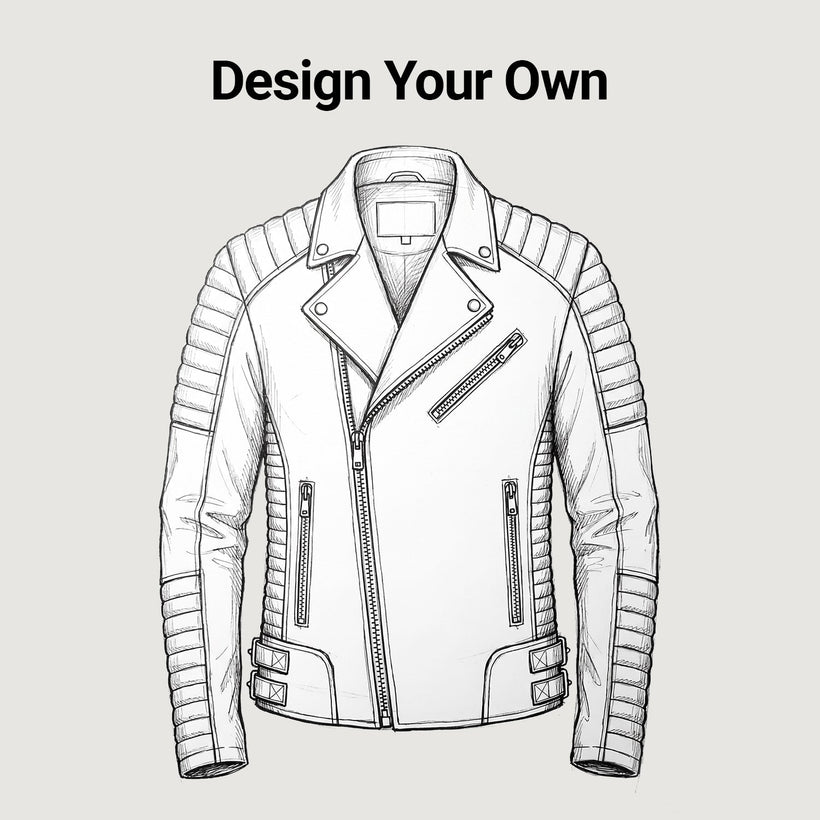 Design Your Own Leðurjakki fyrir konur