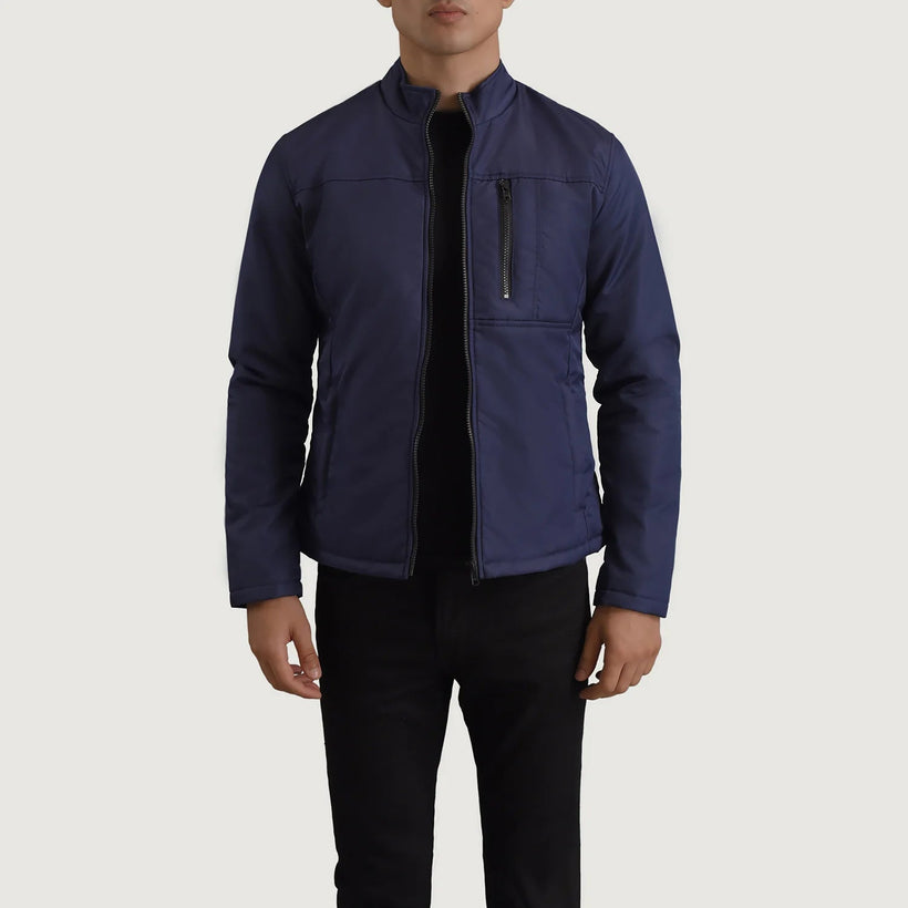 Elliot Blue Lightweight Leðurjakki fyrir karla