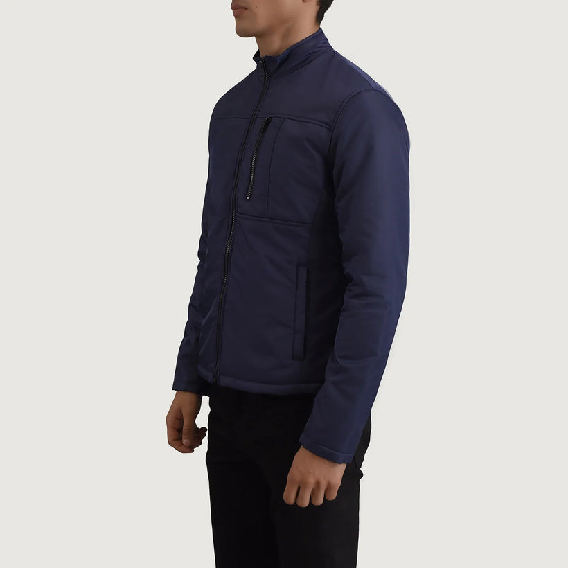 Elliot Blue Lightweight Leðurjakki fyrir karla