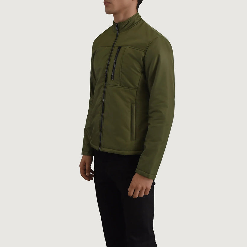 Elliot Green Lightweight Leðurjakki fyrir karla