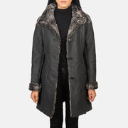 
Erica Shearling Leðursíðkápa fyrir Konur – alternate product view 1