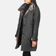 
Erica Shearling Leðursíðkápa fyrir Konur – alternate product view 2