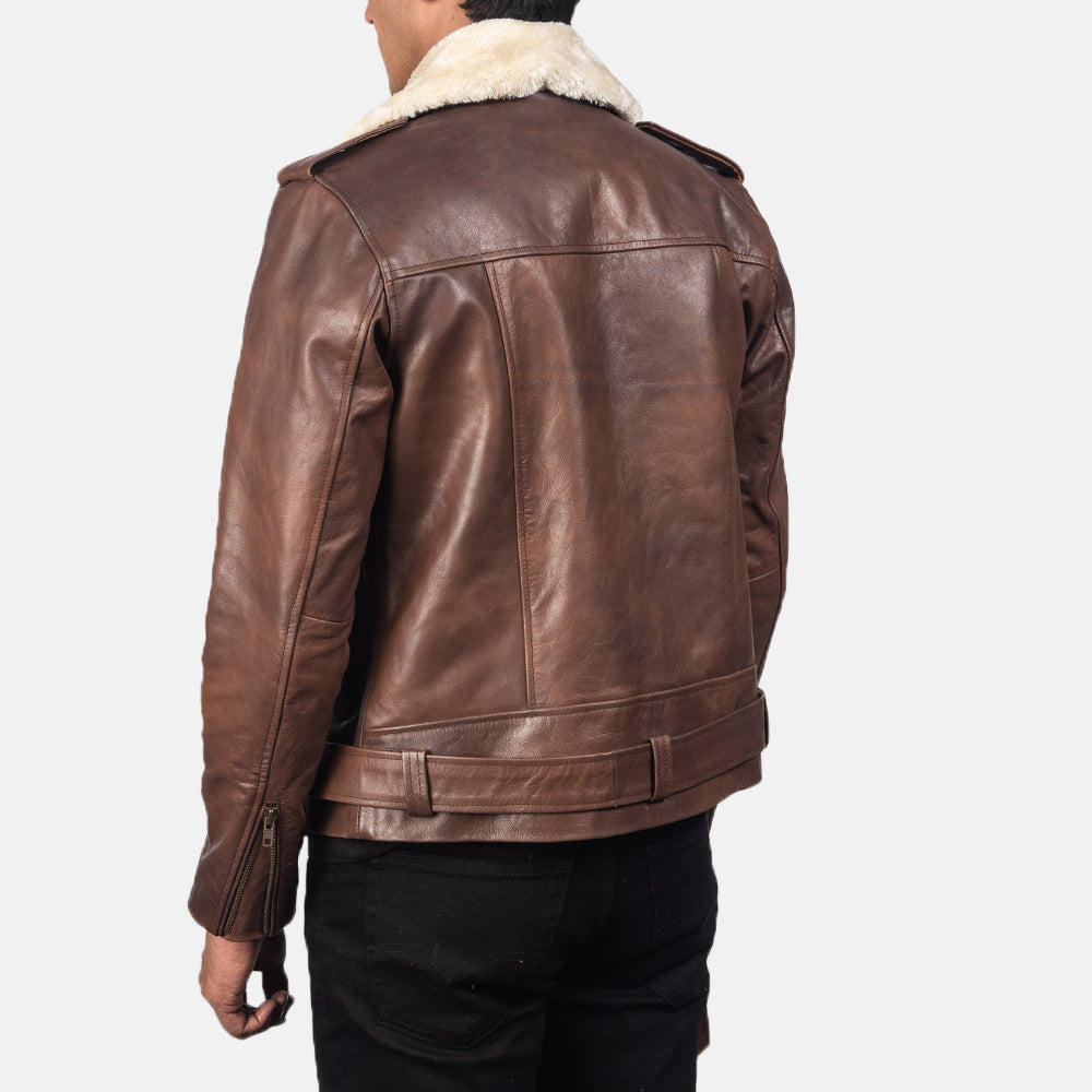 
Furton Mótorhjólajakki úr Leðri fyrir Karla – alternate product view 5