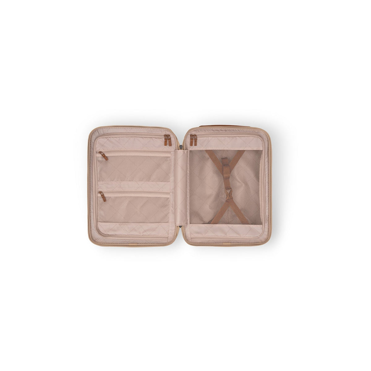
Nærmynd of Classic Collar & Heavy-Duty Zipper Hardware on Hand Luggage Suitcase Front Pocket Zuna fyrir Konur fyrir Konur