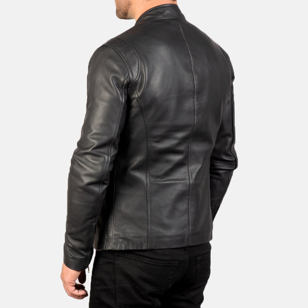 Authentic Sheepskin Leather with Aniline Finish Grain Texture & Heavy-Duty Seam Stitching Detail
