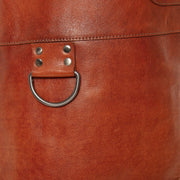 
Nærmynd of Classic Collar & Heavy-Duty Zipper Hardware on Leather Apron Churrasco fyrir Konur fyrir Konur