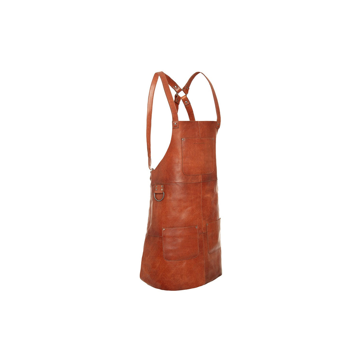 
Leather Apron Churrasco fyrir Konur fyrir Konur í ósviknu 100% full grain leðri - Að framan með sniðinni hönnun | Kaupa á netinu