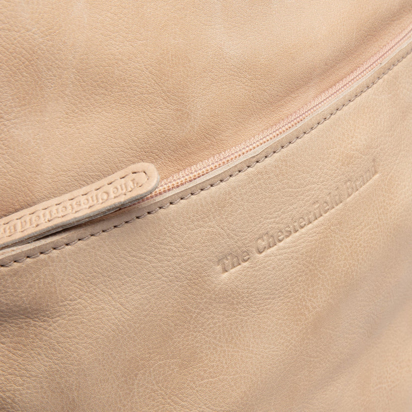 Bern Full-Grain Leather Backpack fyrir konur