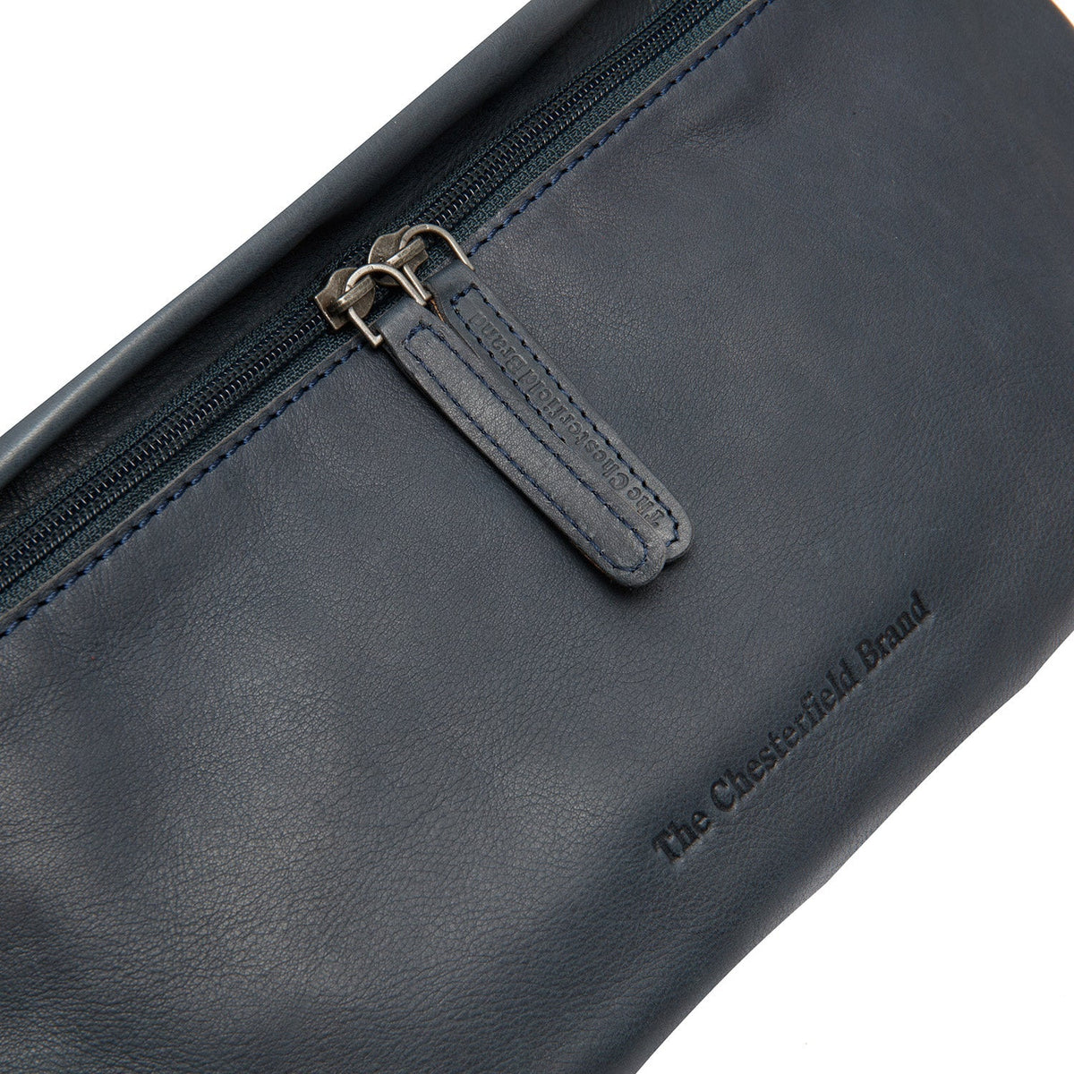 
Classic 100% Full-Grain leather Bag - Að aftan með styrktum leðurólum