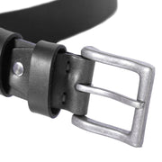 
Classic 100% Full-Grain leather Belt - Að aftan með styrktum leðurólum