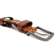 
Manovo Ósvikið full grain leður Belt fyrir Karla – alternate product view 2