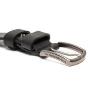 
Classic 100% Full-Grain leather Belt - Að aftan með styrktum leðurólum