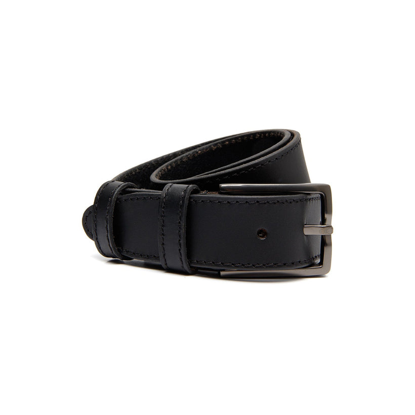 Ljósbrúnnaro Full-Grain Leather Belt fyrir karla