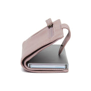 Solid Antique Brass Hardware &amp; Heavy-Duty Dual Zipper Detail on Kaunas Full-Grain Leather Card Holder