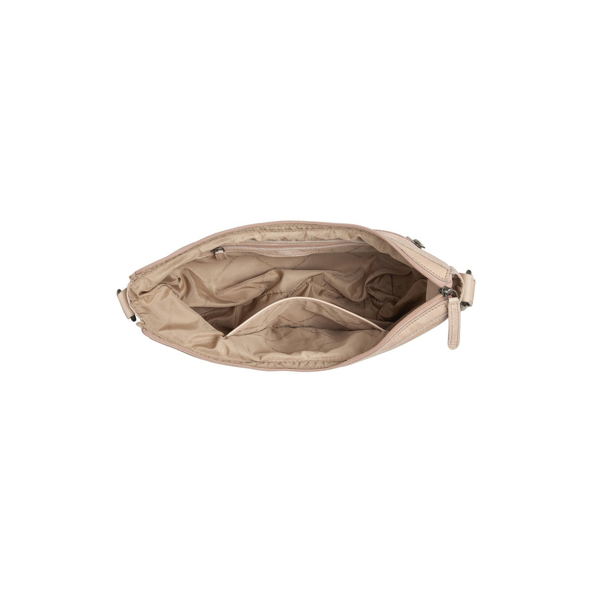 
Clarita Leður crossbody taska - Hliðarsýn sem sýnir dýpt og rúmmál