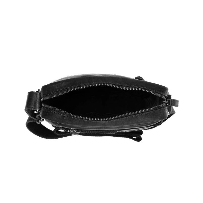 Dessau Full-Grain Leather Crossbody Bag fyrir karla