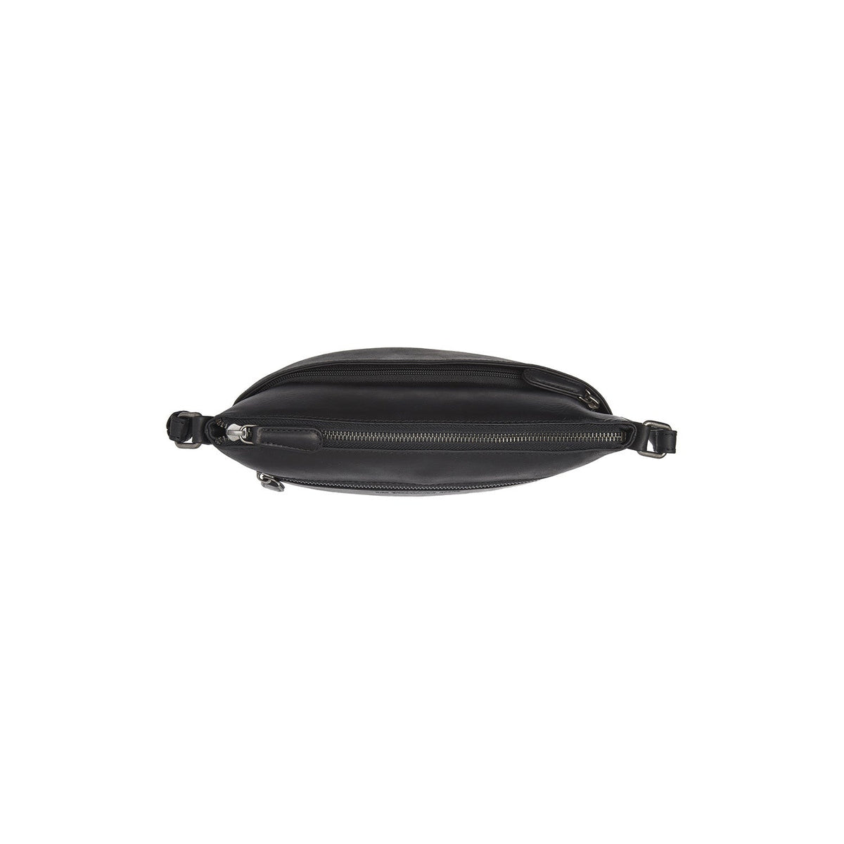 Durban Full-Grain Leather Crossbody Bag - Structured Side Profile Showing Gusset Depth &amp; Expansion Capacity