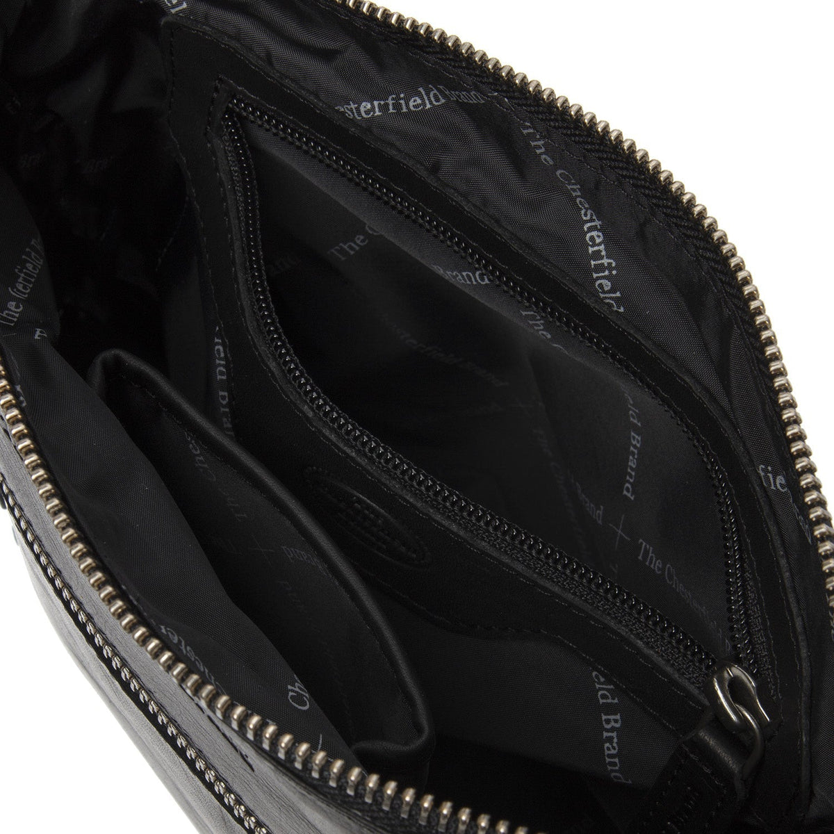 
Classic 100% Full-Grain leather Bag - Að aftan með styrktum leðurólum