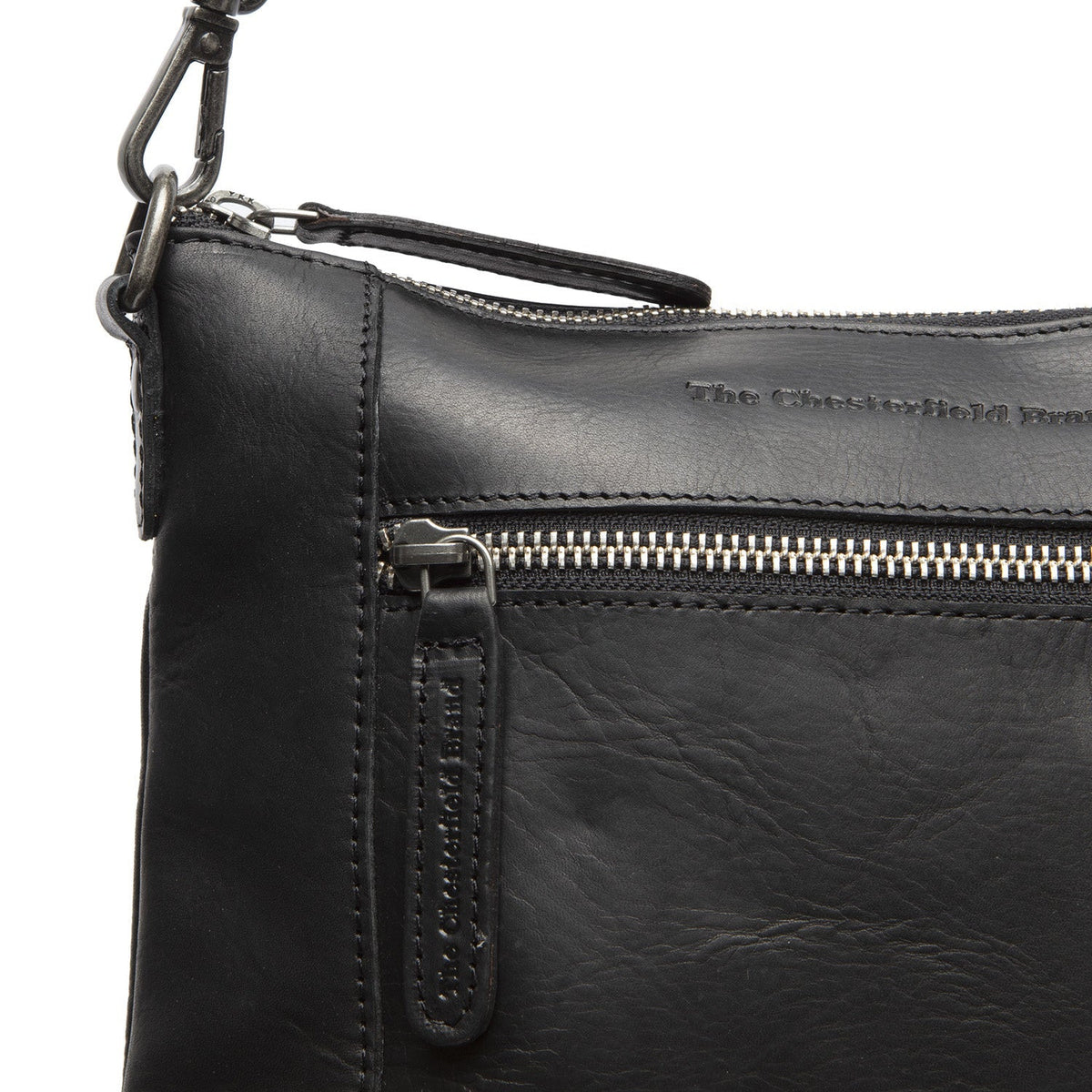 
Faro Leður crossbody taska - Hliðarsýn sem sýnir dýpt og rúmmál