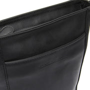 
Classic 100% Full-Grain leather Bag - Að aftan með styrktum leðurólum