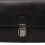 
Lucca Leður crossbody taska - Hliðarsýn sem sýnir dýpt og rúmmál