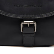 
Classic 100% Full-Grain leather Bag - Að aftan með styrktum leðurólum
