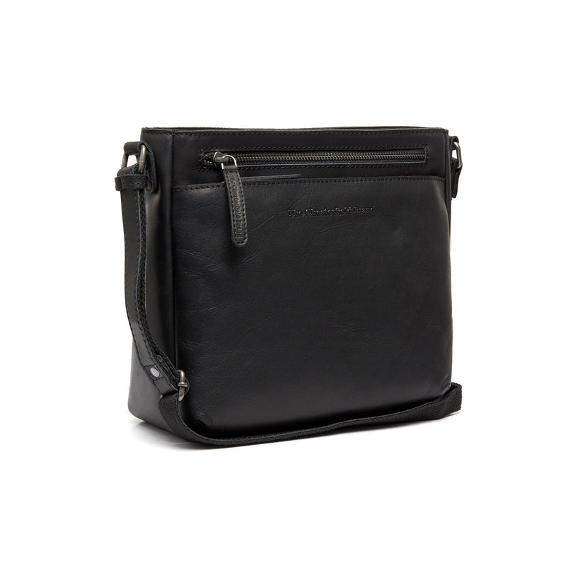 Mumbai Full-Grain Leather Crossbody Bag fyrir konur